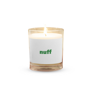 nuff Glass jar soy wax candle