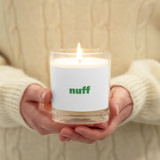 nuff Glass jar soy wax candle